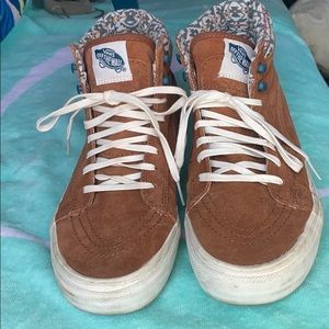 Cute High Top Vans with Fur